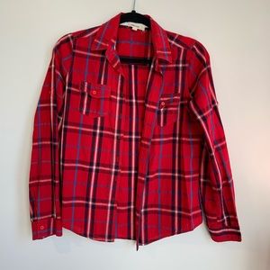 Love Culture Plaid Flannel Top